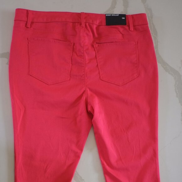 Design Lab Red Skinny Pants - Size 18W (NWT) - Picture 3 of 6